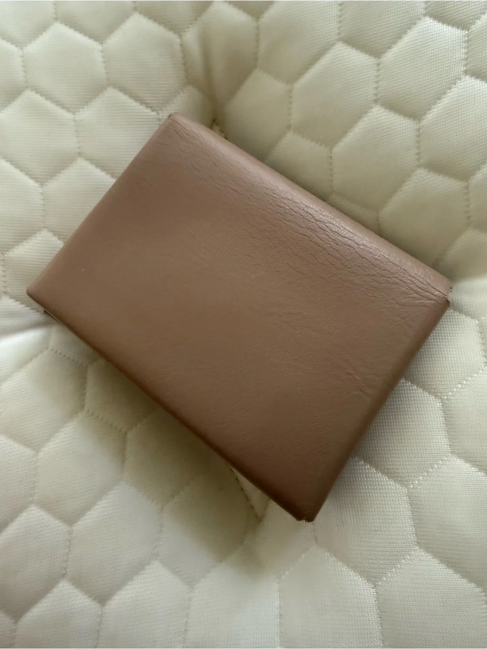 Leather Envelope Card Holder - Dusty Pink